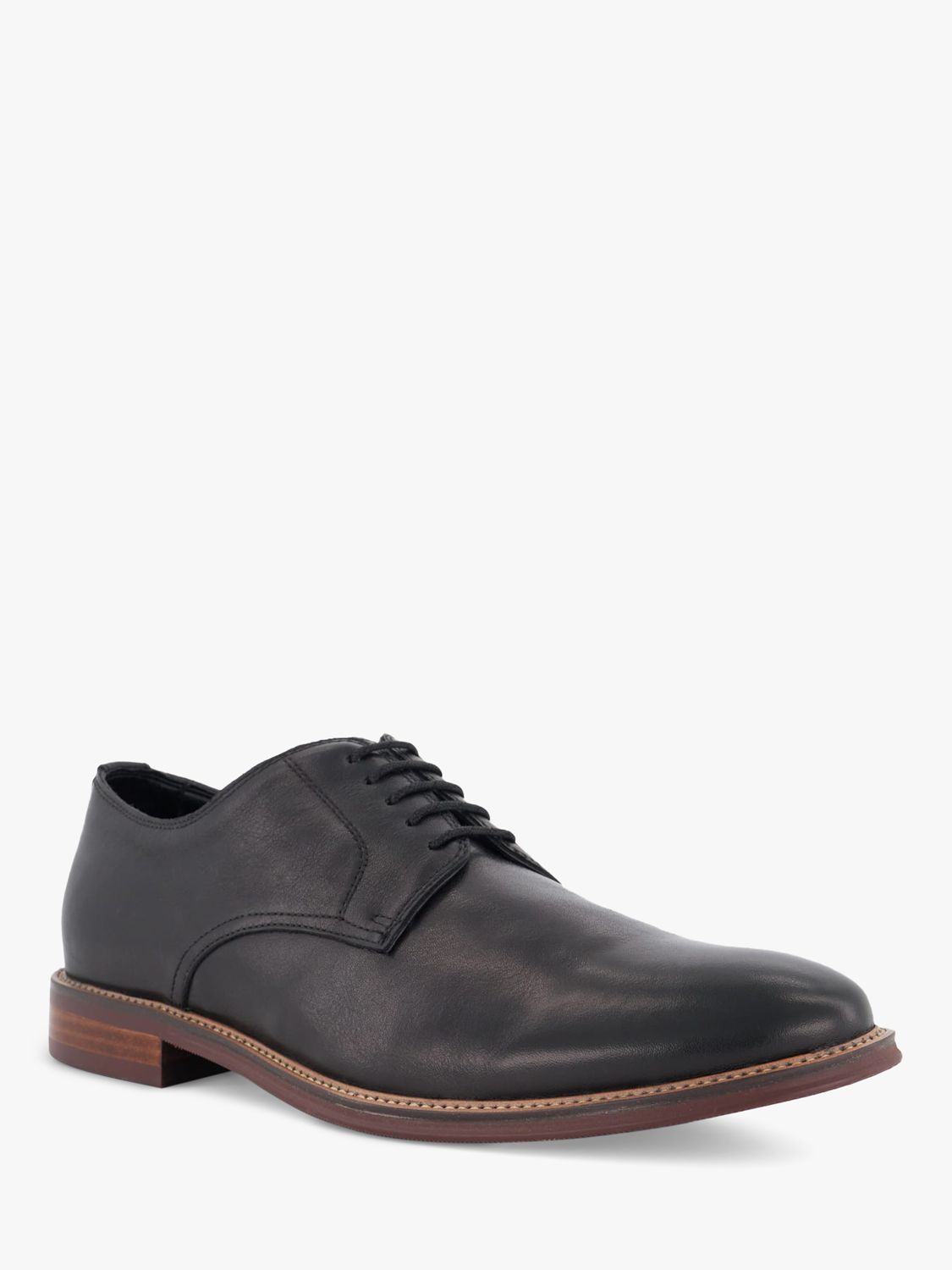 Dune Stanley Leather Derby Shoes, Black-leather, EU40
