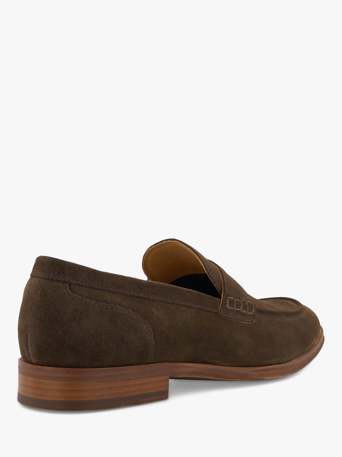 Buy Dune Sulli Suede Moccasin Shoes, Brown Online at johnlewis.com