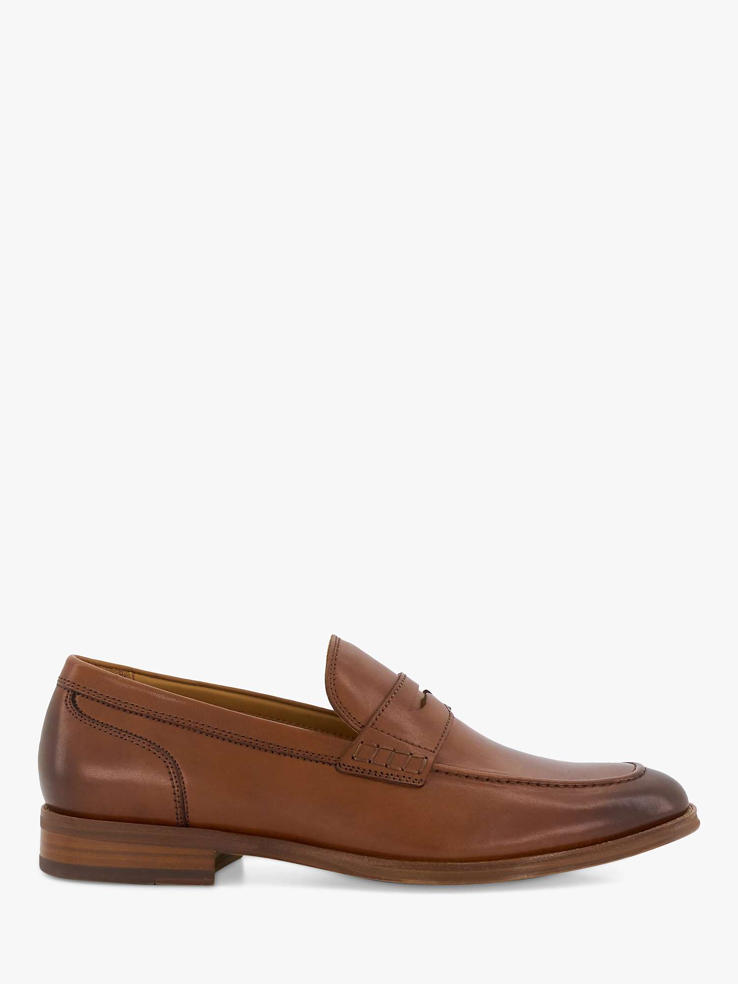 Buy Dune Sulli Leather Moccasin Shoes, Tan Online at johnlewis.com