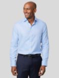 Charles Tyrwhitt Cutaway Collar Non Iron Herringbone Shirt, Sky Blue