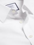 Charles Tyrwhitt Non-Iron Poplin Short-Sleeve Shirt, White