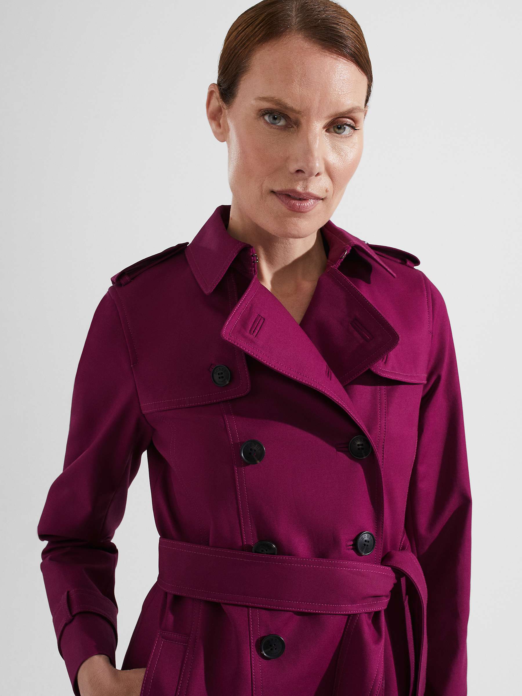 Buy Hobbs Saskia Double Breasted Trench Coat Online at johnlewis.com