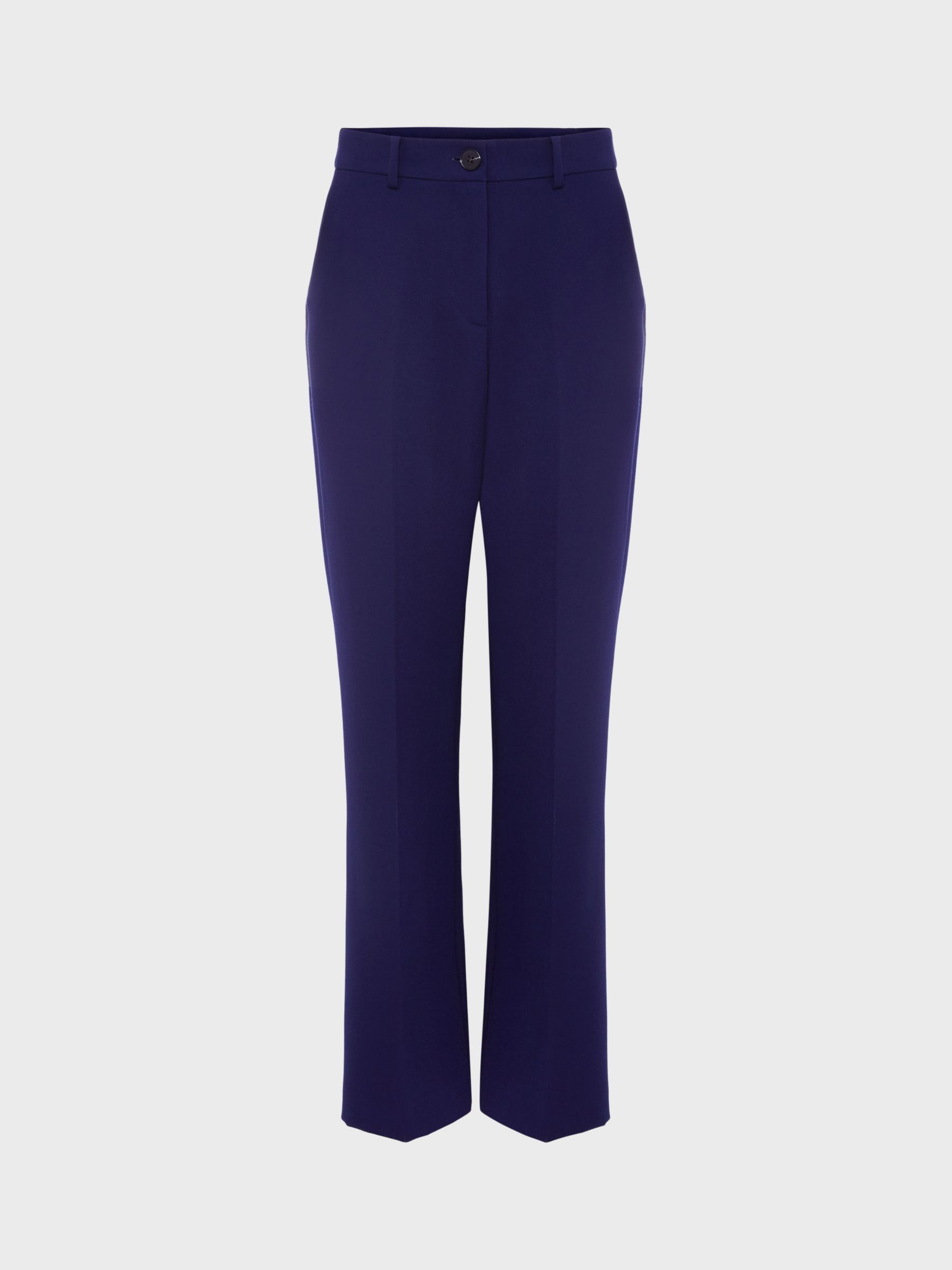 Hobbs Romy Straight Cut Ankle Grazer Trousers, Rich Navy Blue at
