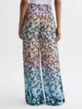 Reiss Serena Floral Wide Leg Trousers, Multi