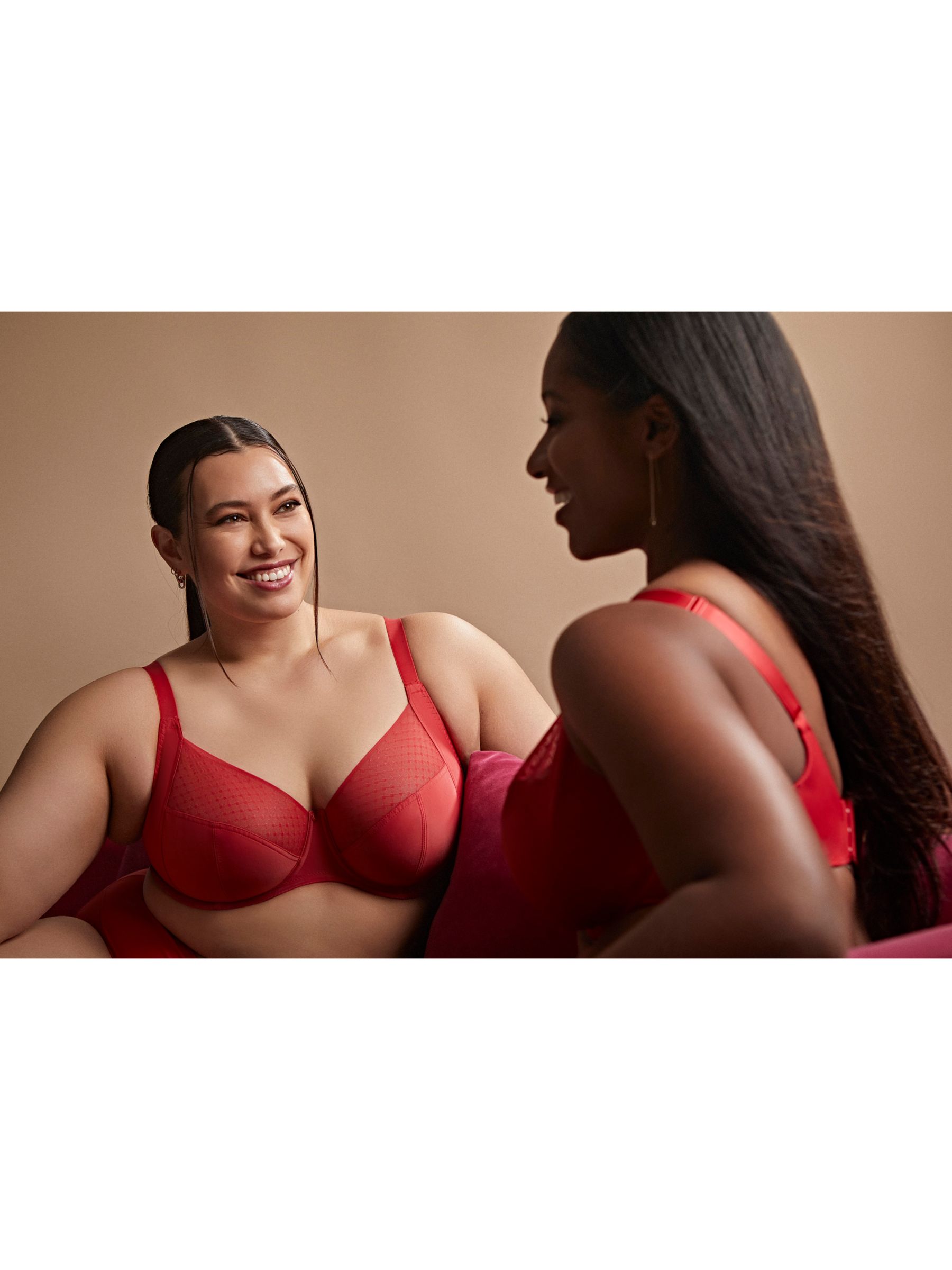 Bras N Things Ladies Red Hartley Bliss Plunge Contour Bra Size 10B New