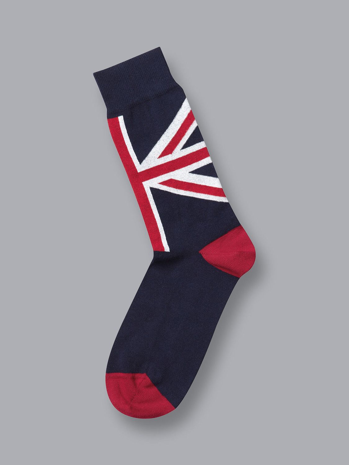 Charles Tyrwhitt Union Jack Socks, Navy, L