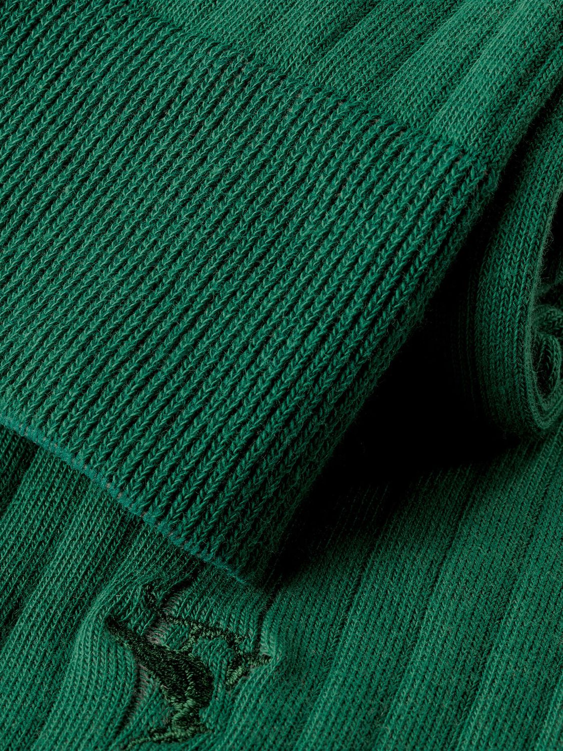 Buy Charles Tyrwhitt Dark Green Cotton Rib Socks Online at johnlewis.com