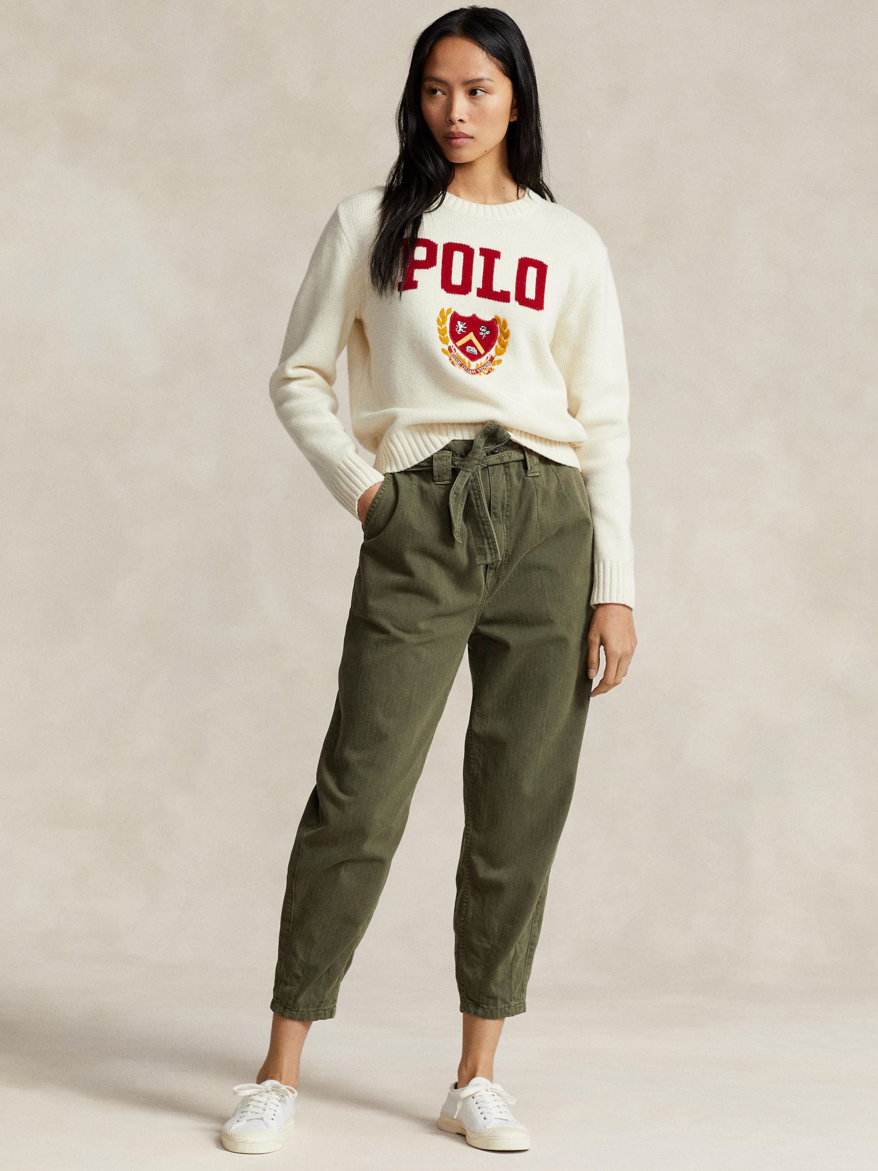 Polo Ralph Lauren Tapered Trousers, Dark Olive
