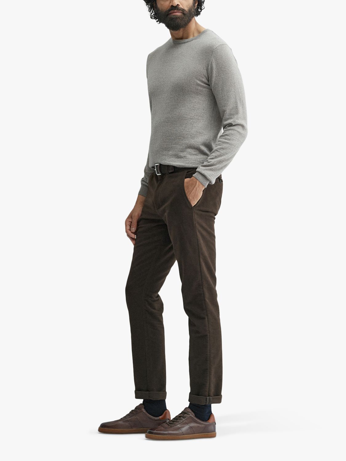 Buy Oliver Sweeney Moleskin Trousers, Brown Online at johnlewis.com