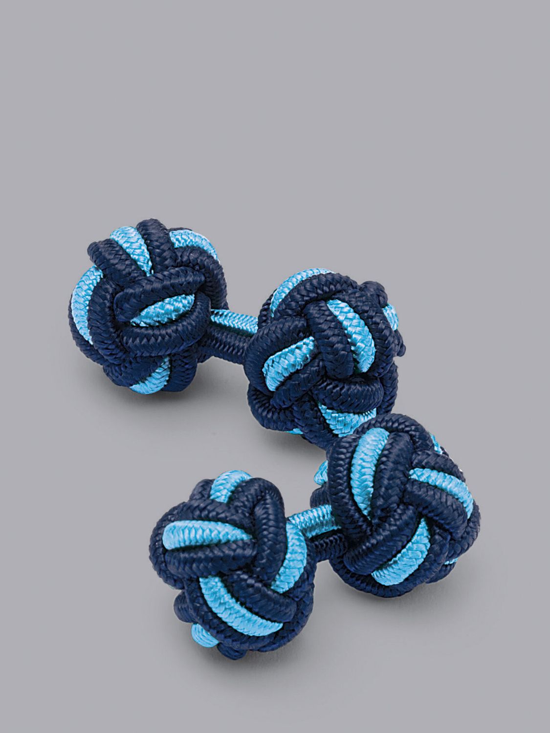 Charles Tyrwhitt Knot Cufflinks, Sky/Navy, Blue
