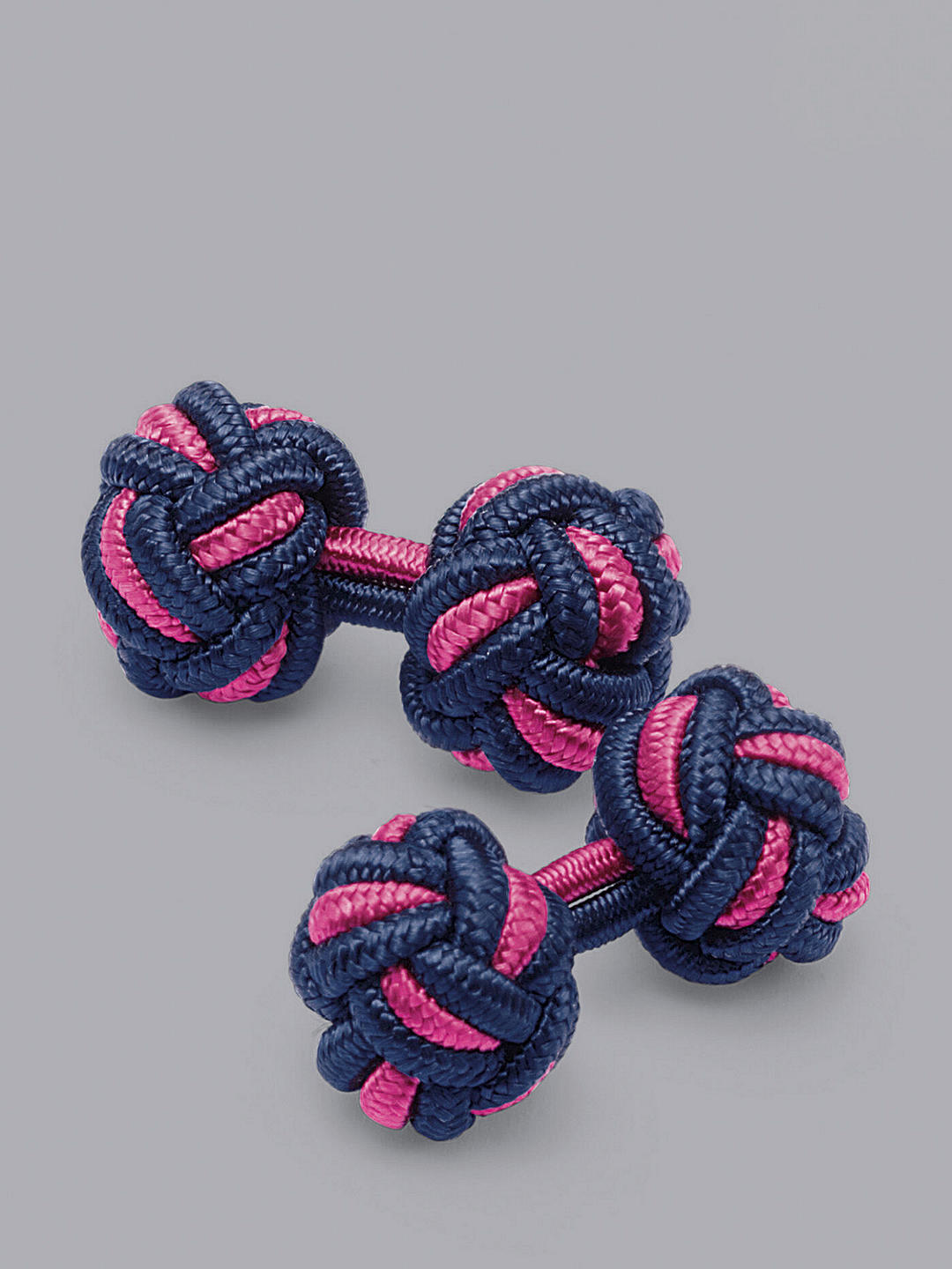 Charles Tyrwhitt Knot Cufflinks, Navy & Pink