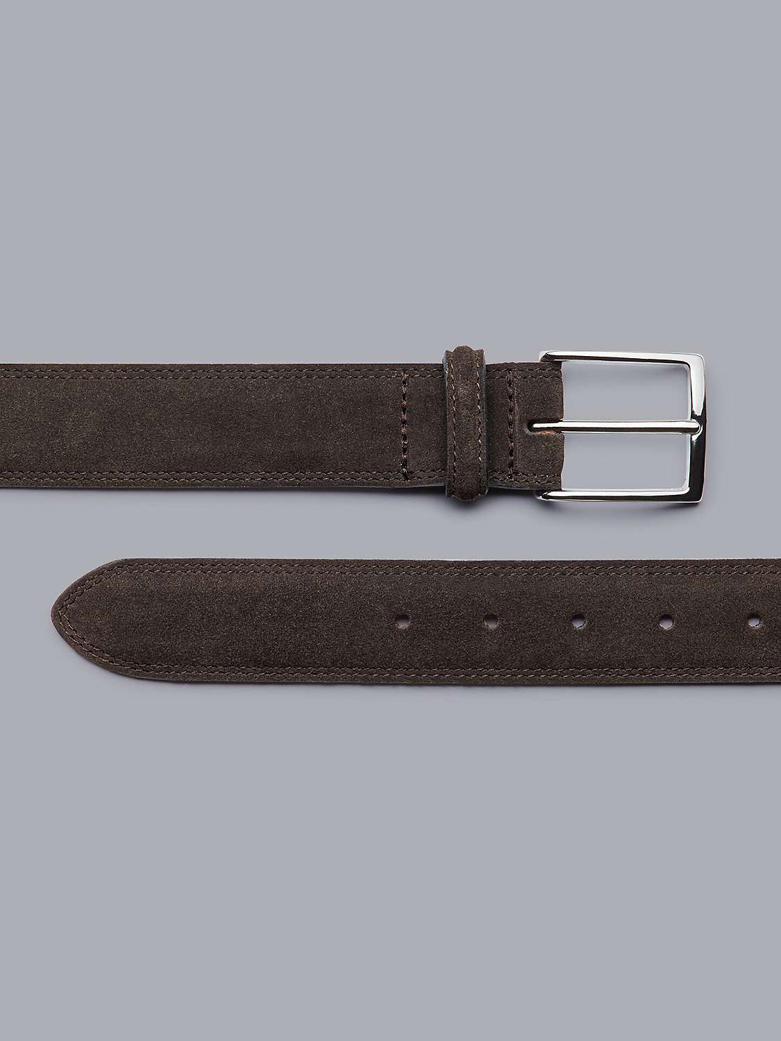 Buy Charles Tyrwhitt Made in England Suede Belt, Chocolate Online at johnlewis.com