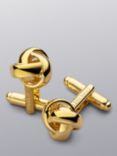 Charles Tyrwhitt Metal Knot Cufflinks, Gold