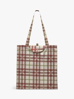 Radley Check Foldaway Recycled Shopping Bag Pumice Multi One Size