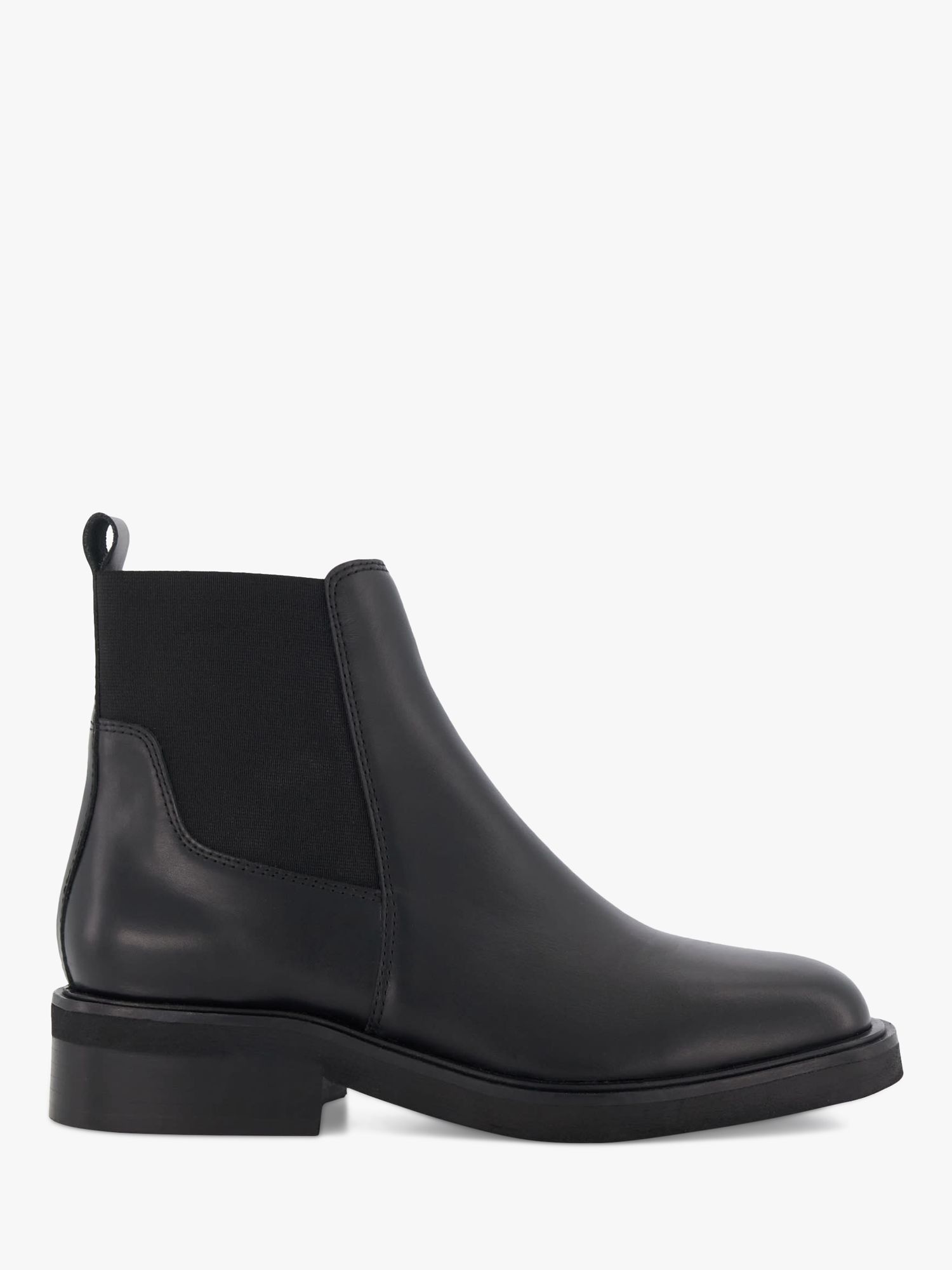Dune Penney Leather Chelsea Boots, Black