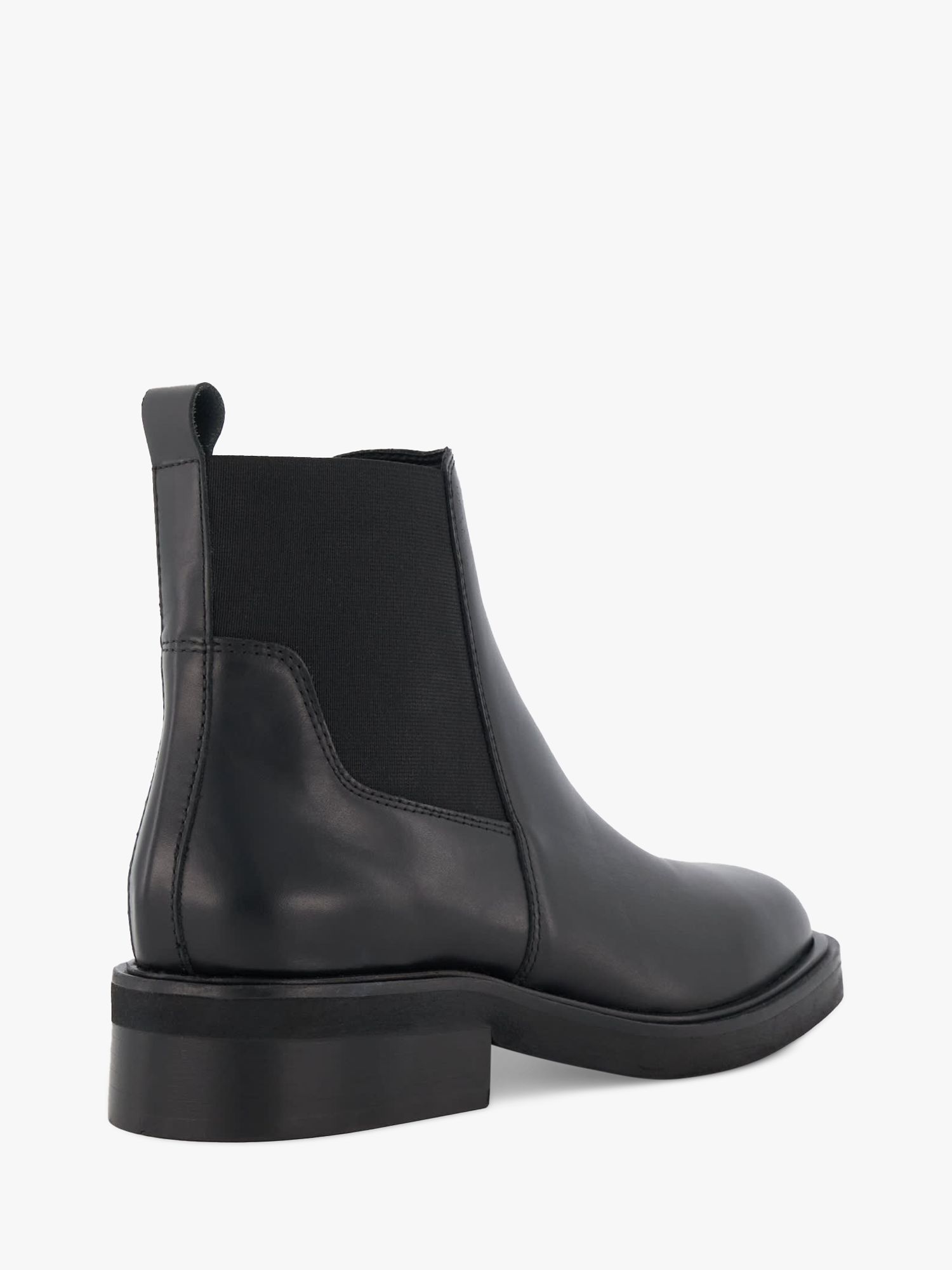 Dune Penney Leather Chelsea Boots, Black at John Lewis & Partners