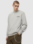 AllSaints Underground Crew Neck Sweatshirt, Grey Marl