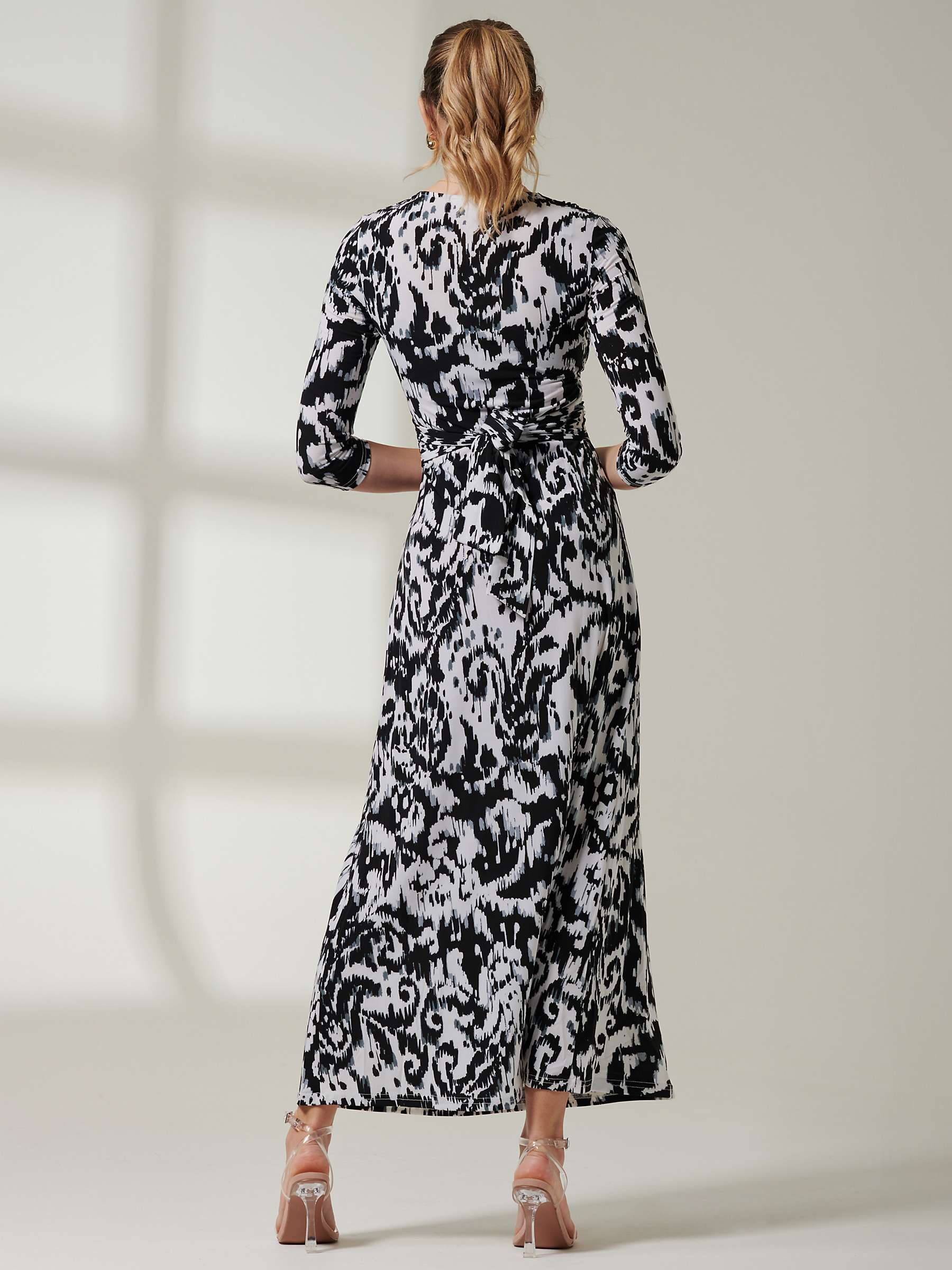 Buy Jolie Moi Abstract Print Jersey Maxi Dress, Multi Online at johnlewis.com