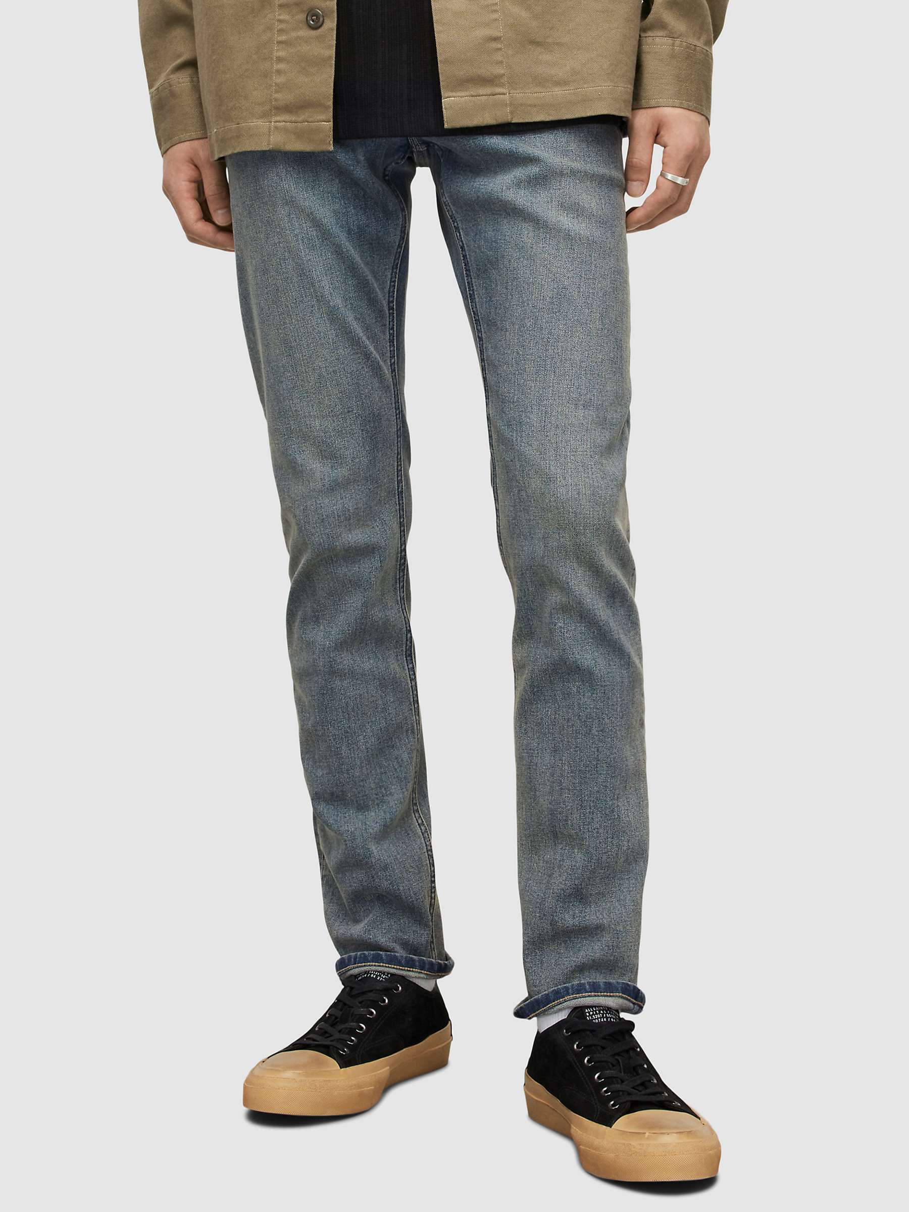 AllSaints Rex Slim Fit Jeans, Vintage Indigo at John Lewis & Partners