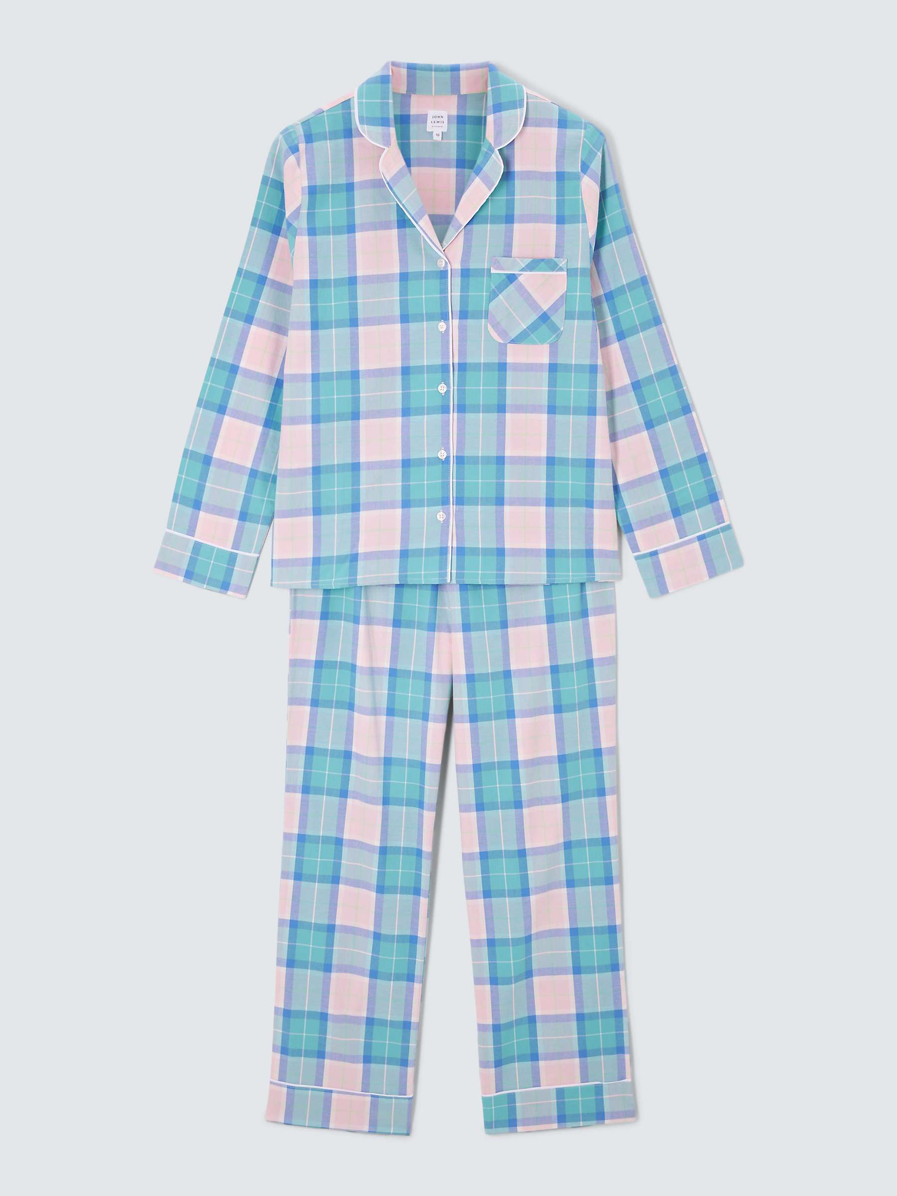 Buy John Lewis Delia Plaid Check Shirt Pyjama Set Online at johnlewis.com
