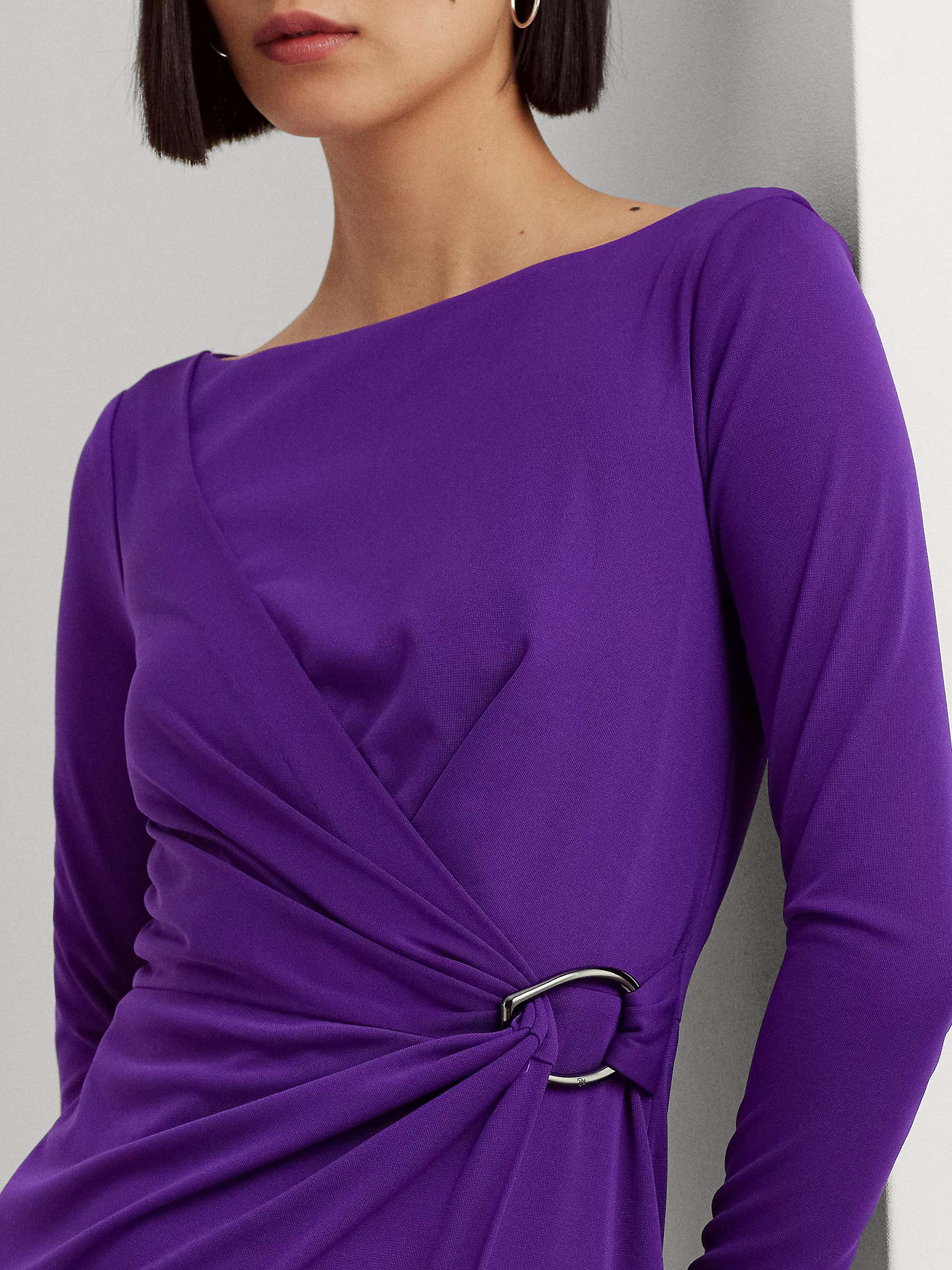 Ralph Lauren Lauren Ralph Lauren Jacinta Dress, Purple Agate at John ...