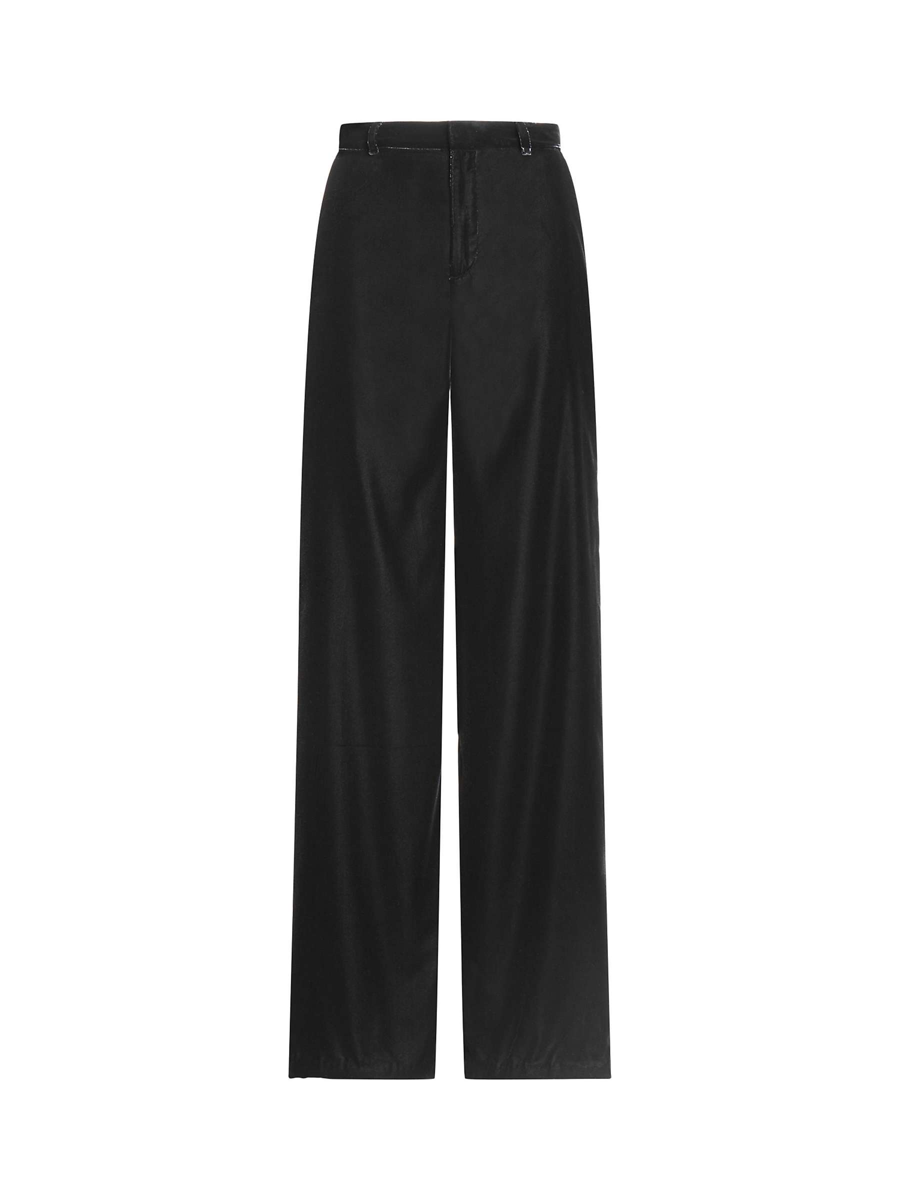 Buy Lauren Ralph Lauren Jinjay Velvet Trousers, Black Online at johnlewis.com