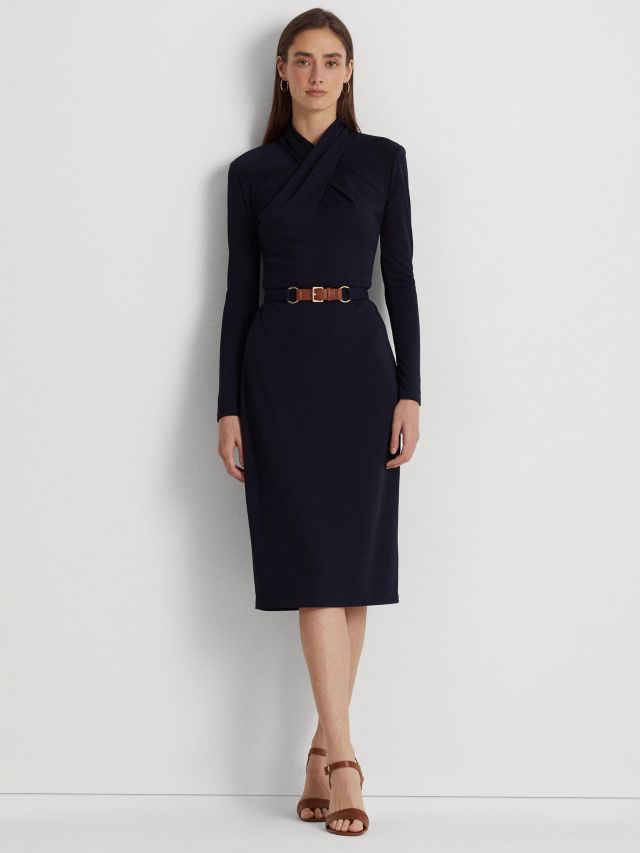 Ralph lauren jersey bell sales sleeve gown