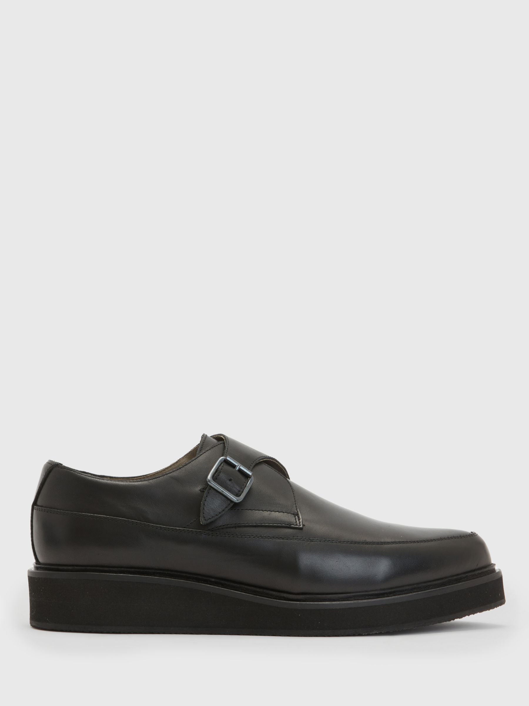 AllSaints Luke Creeper Shoes, Black at John Lewis & Partners