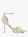 Dune Malorie Heeled Sandals, Gold, Gold-synthetic