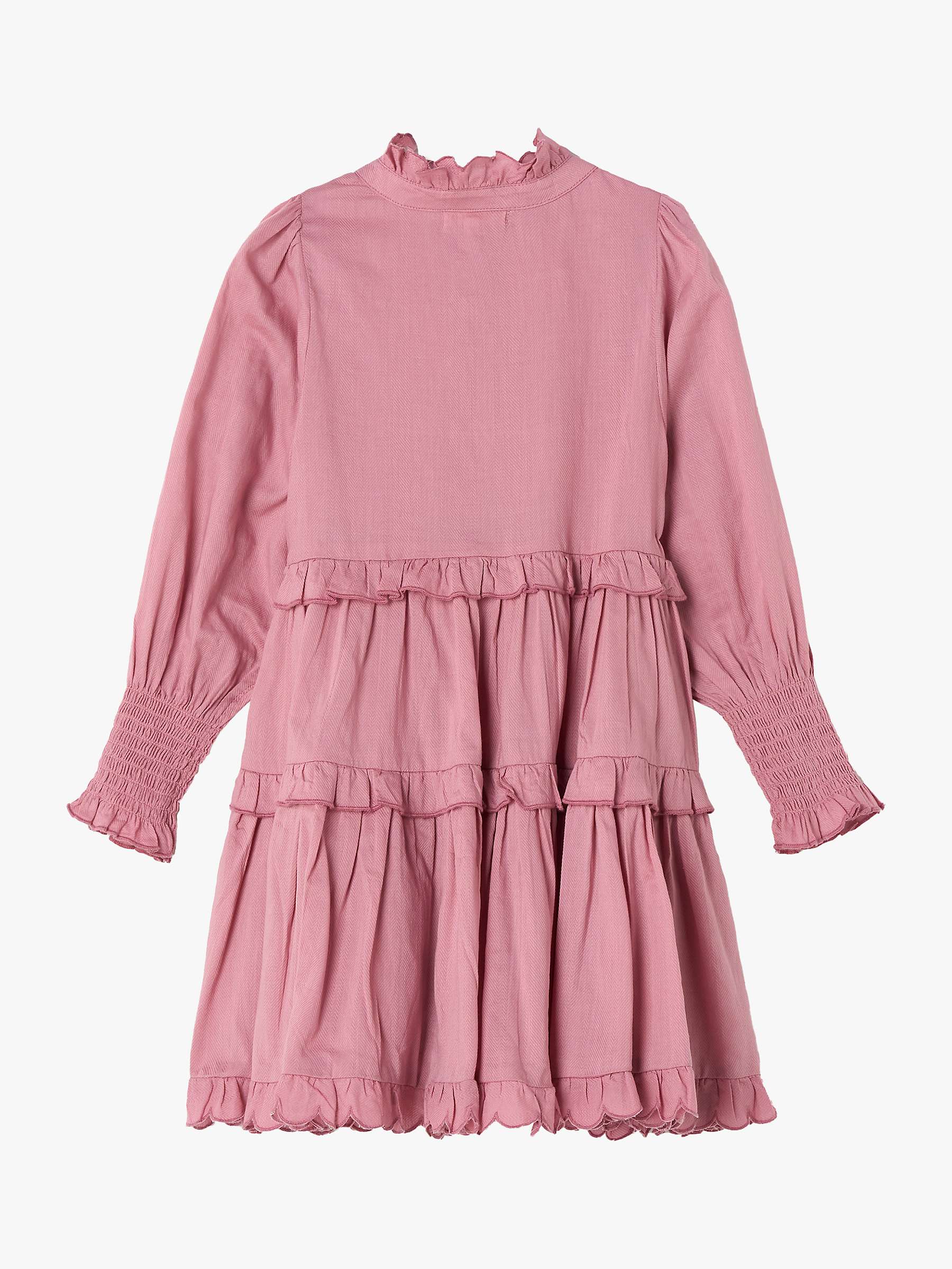 Buy Angel & Rocket Kids'  Cordelia Vintage Frill Dress, Pink Online at johnlewis.com