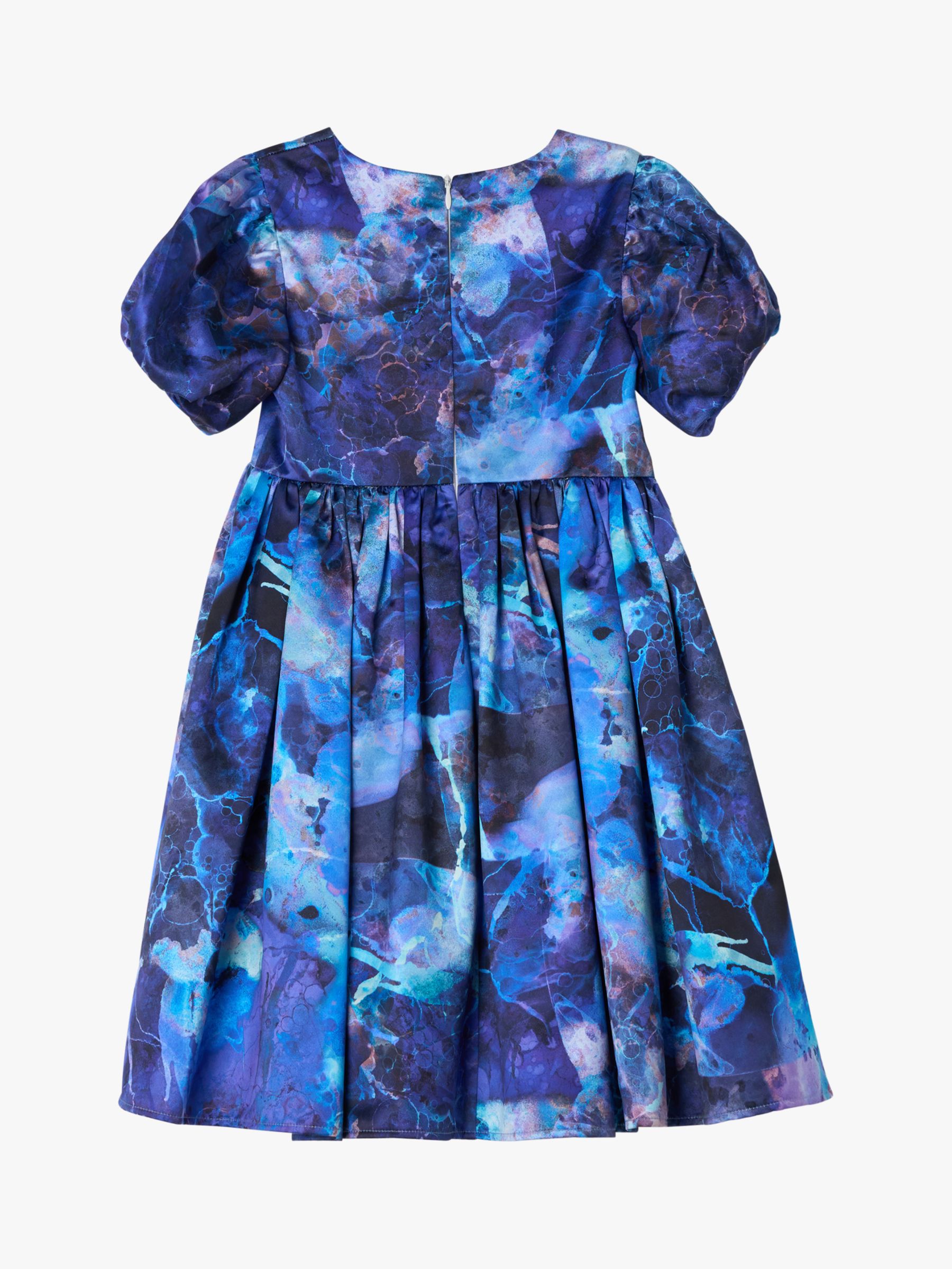 Buy Angel & Rocket Kids' Lucia Galaxy Print Dress, Blue Online at johnlewis.com