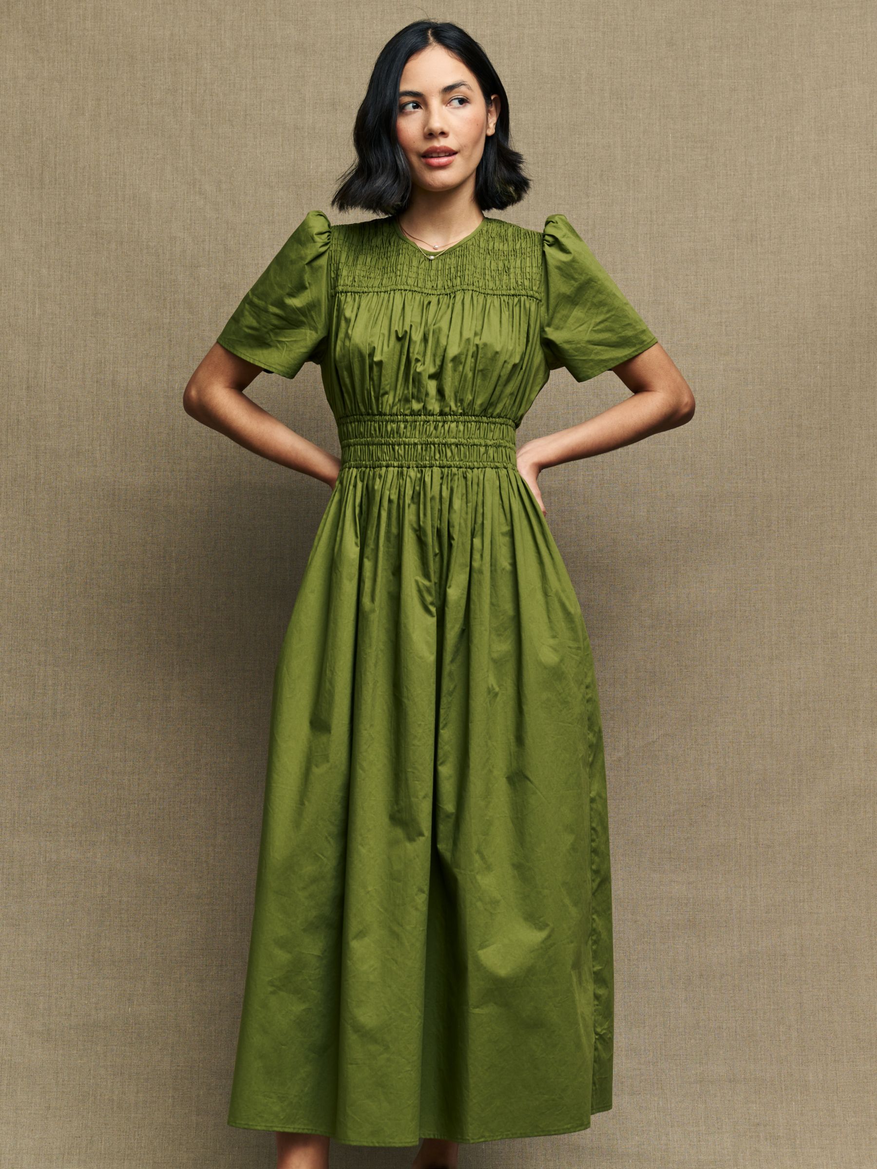 Buy Green 100% Cotton Knot Summer Maxi Dress from the Next UK online shop