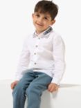 Angel & Rocket Kids' Emmett Tipped Collar Shirt, White