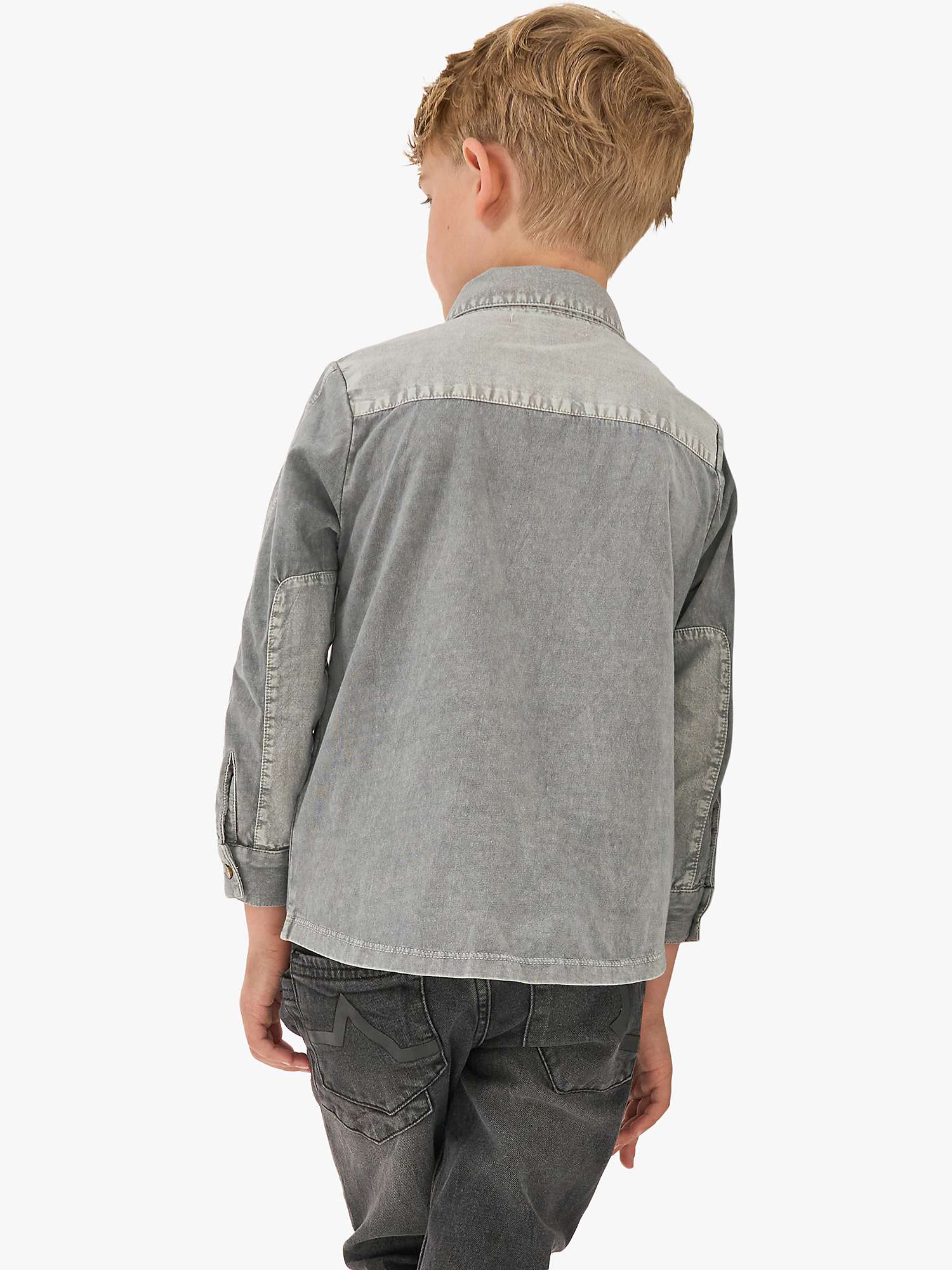Buy Angel & Rocket Kids' Pocket Shirt, Grey Online at johnlewis.com