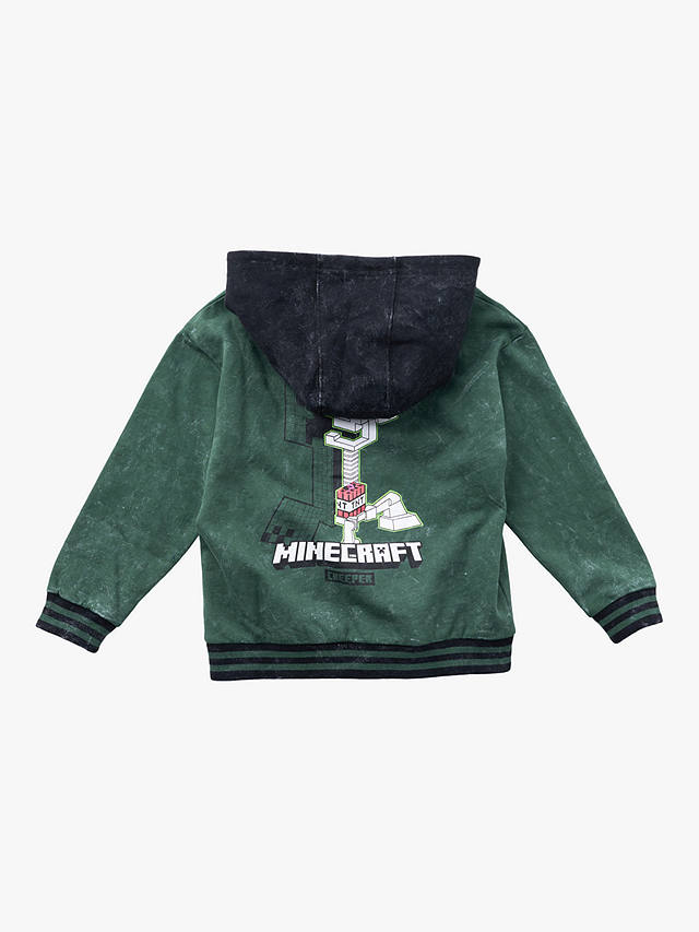 Angel & Rocket Kids' Minecraft Bomber Jacket, Grey