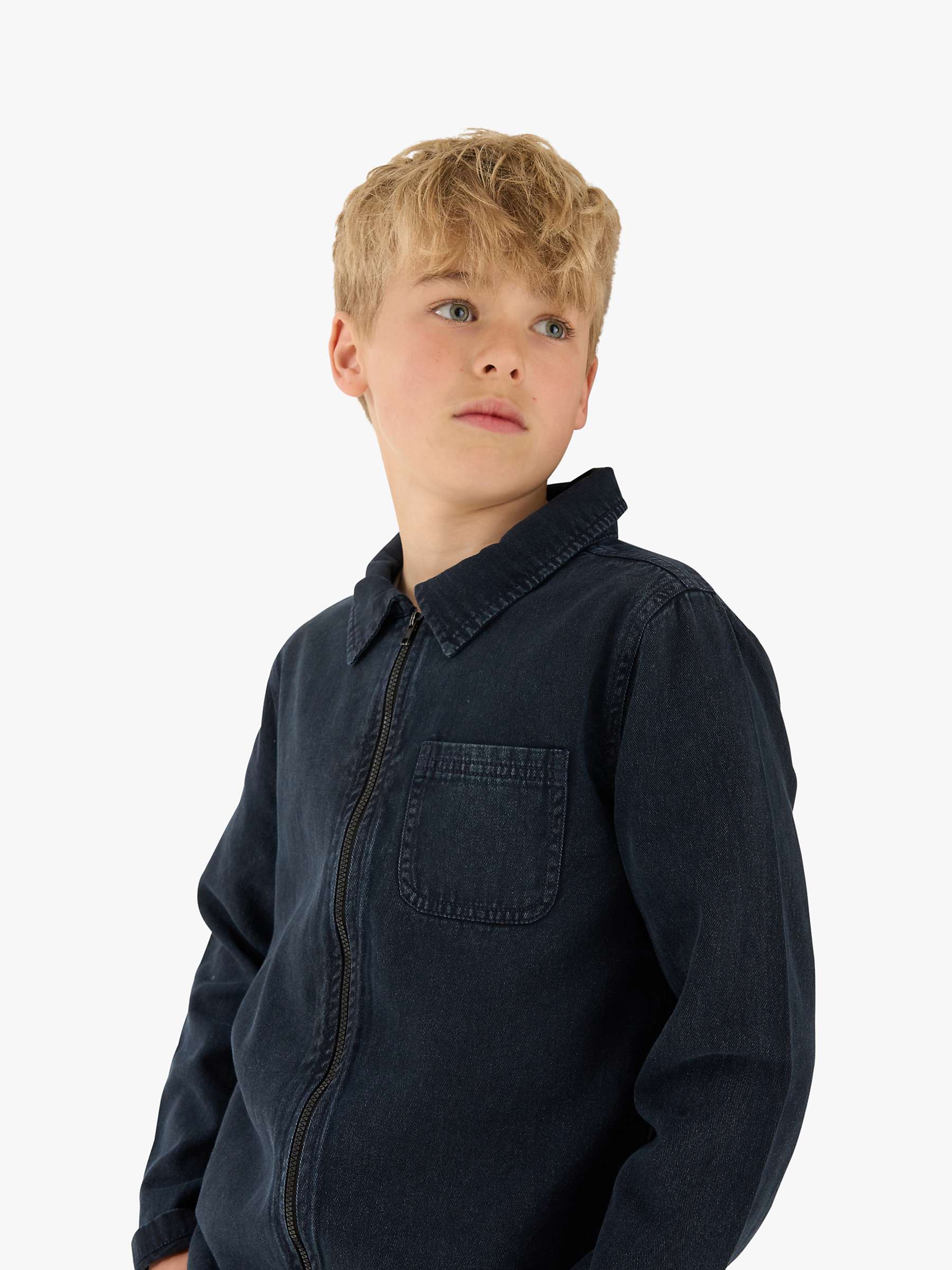 Buy Angel & Rocket Kids' Logan Smart Cargo Pocket Jacket, Navy Online at johnlewis.com