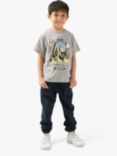 Angel & Rocket Kids' Sonic Short Sleeve T-Shirt, Grey