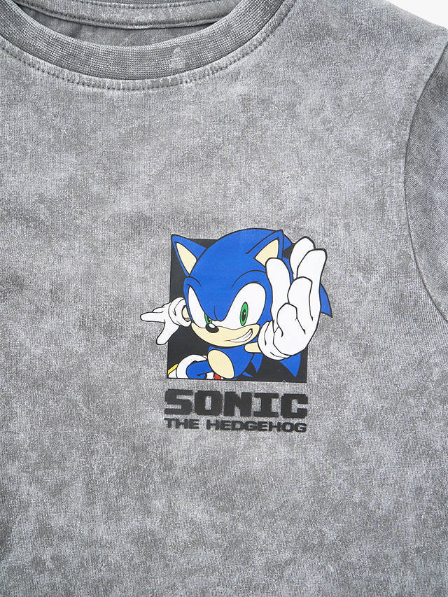 Angel & Rocket Kids' Sonic Long Sleeve T-Shirt, Grey