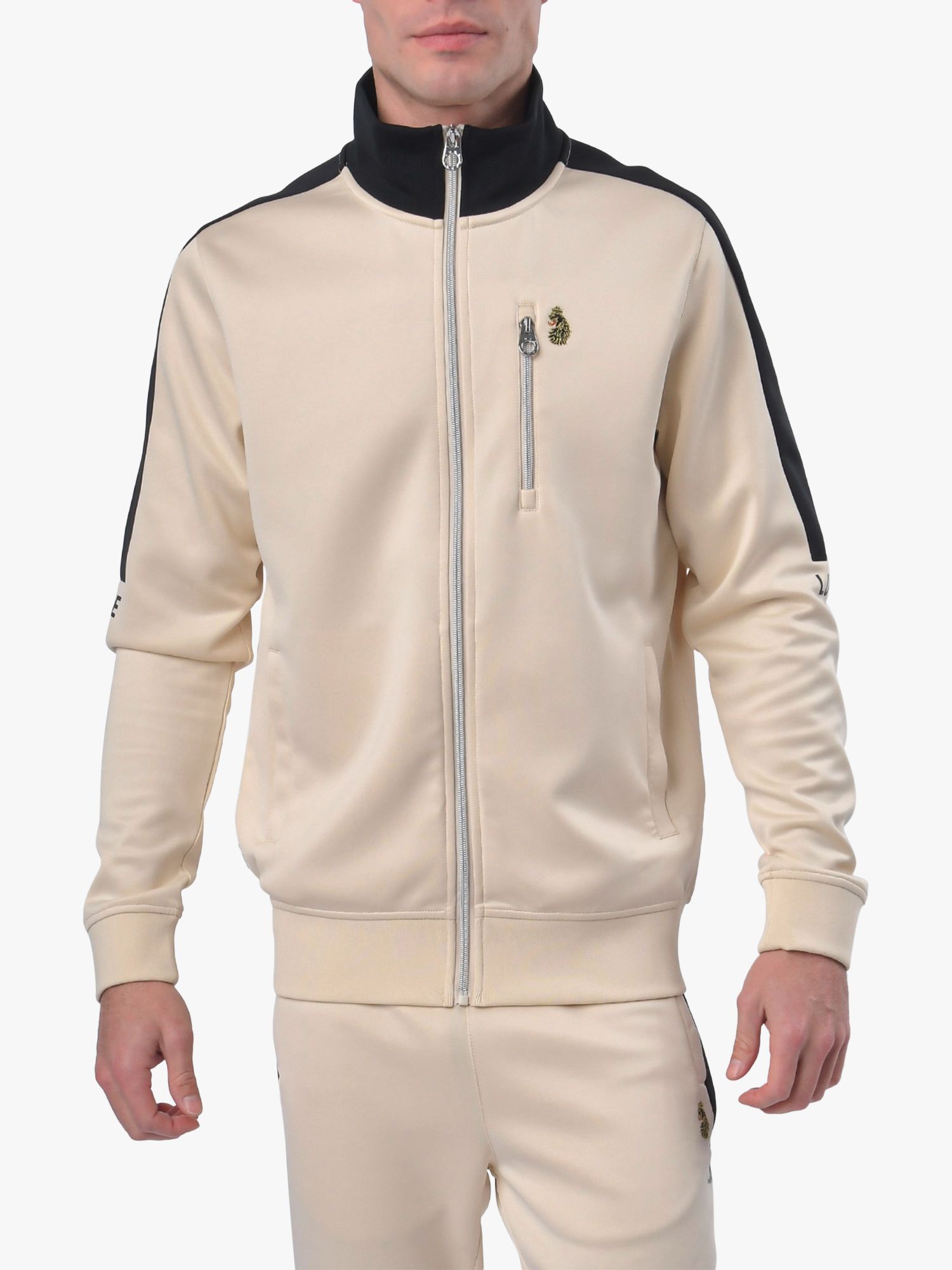 Side Panel Zip Through Tricot Track Top