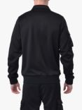 LUKE 1977 Garrow Technical Full Zip Sweathshirt, Jet Black