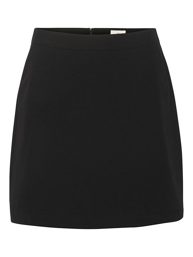 KAFFE Sakura High Waisted Mini Skirt, Black