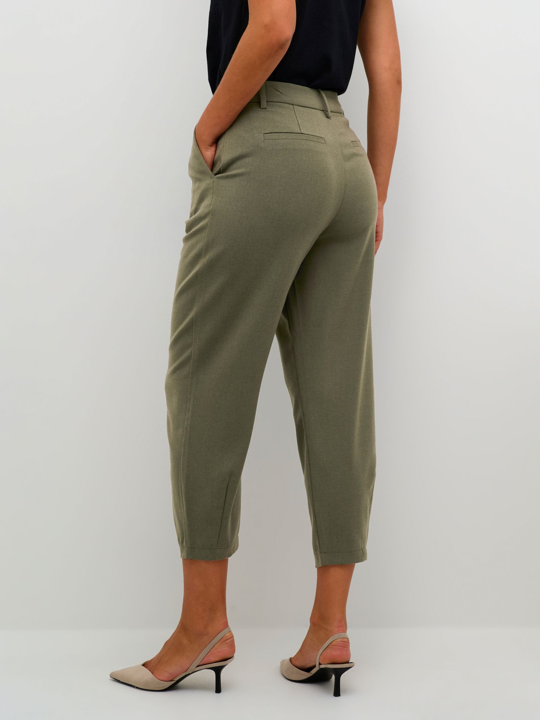 Buy KAFFE Merle Cropped Suit Trousers Online at johnlewis.com