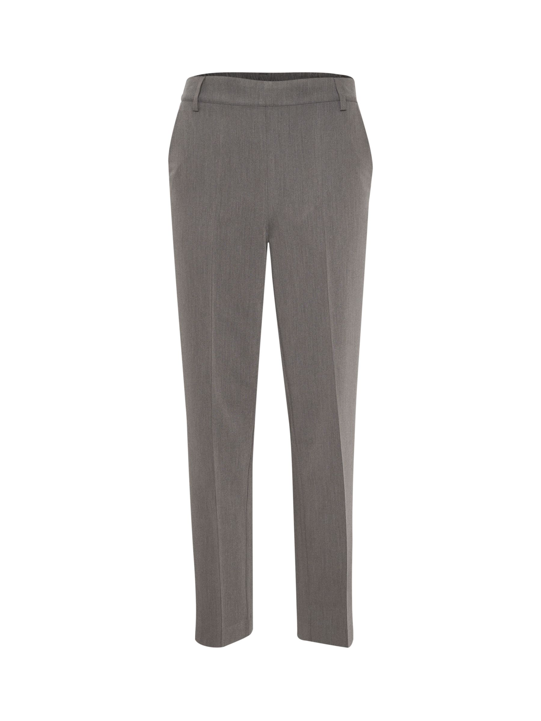 Buy KAFFE Sakura Elastic Waist Suit Trousers, Dark Grey Melange Online at johnlewis.com