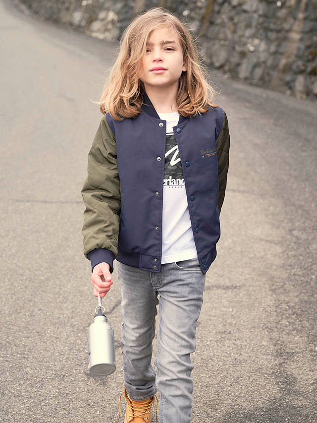 Timberland Kids' Slim Fit Denim Jeans, Grey