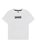 Timberland Kids' Logo Graphic Organic Cotton T-Shirt, White