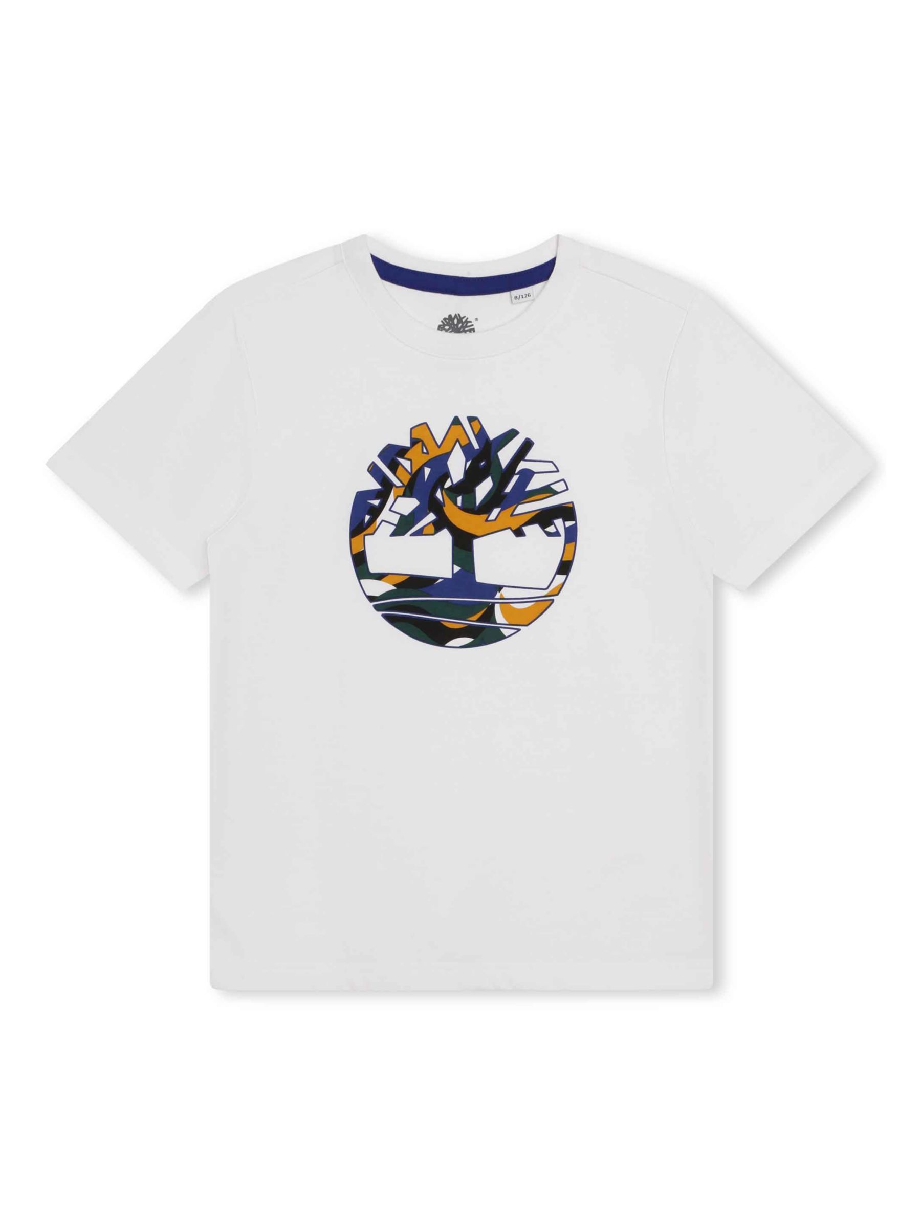 Timberland Kids' Printed T-Shirt, White at John Lewis & Partners