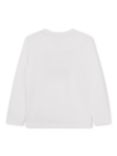 Timberland Kids' Cotton Long Sleeve T-shirt, White, White