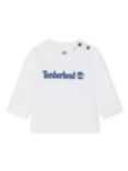 Timberland Baby Logo Organic Cotton T-Shirts, Pack of 2, White/Red