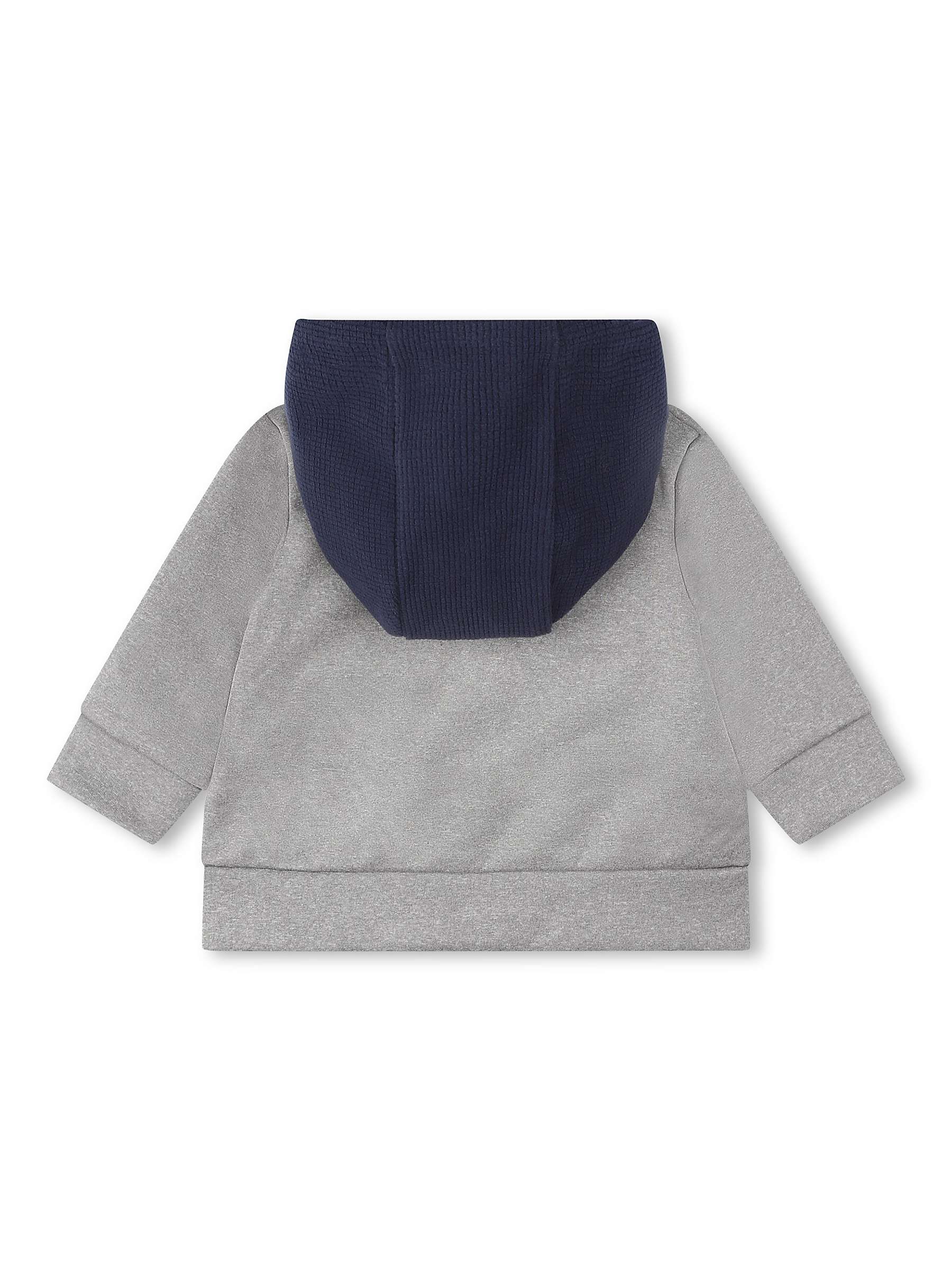Buy Timberland Baby Logo Contrast Hooded Sweatshirt, Light Grey Online at johnlewis.com
