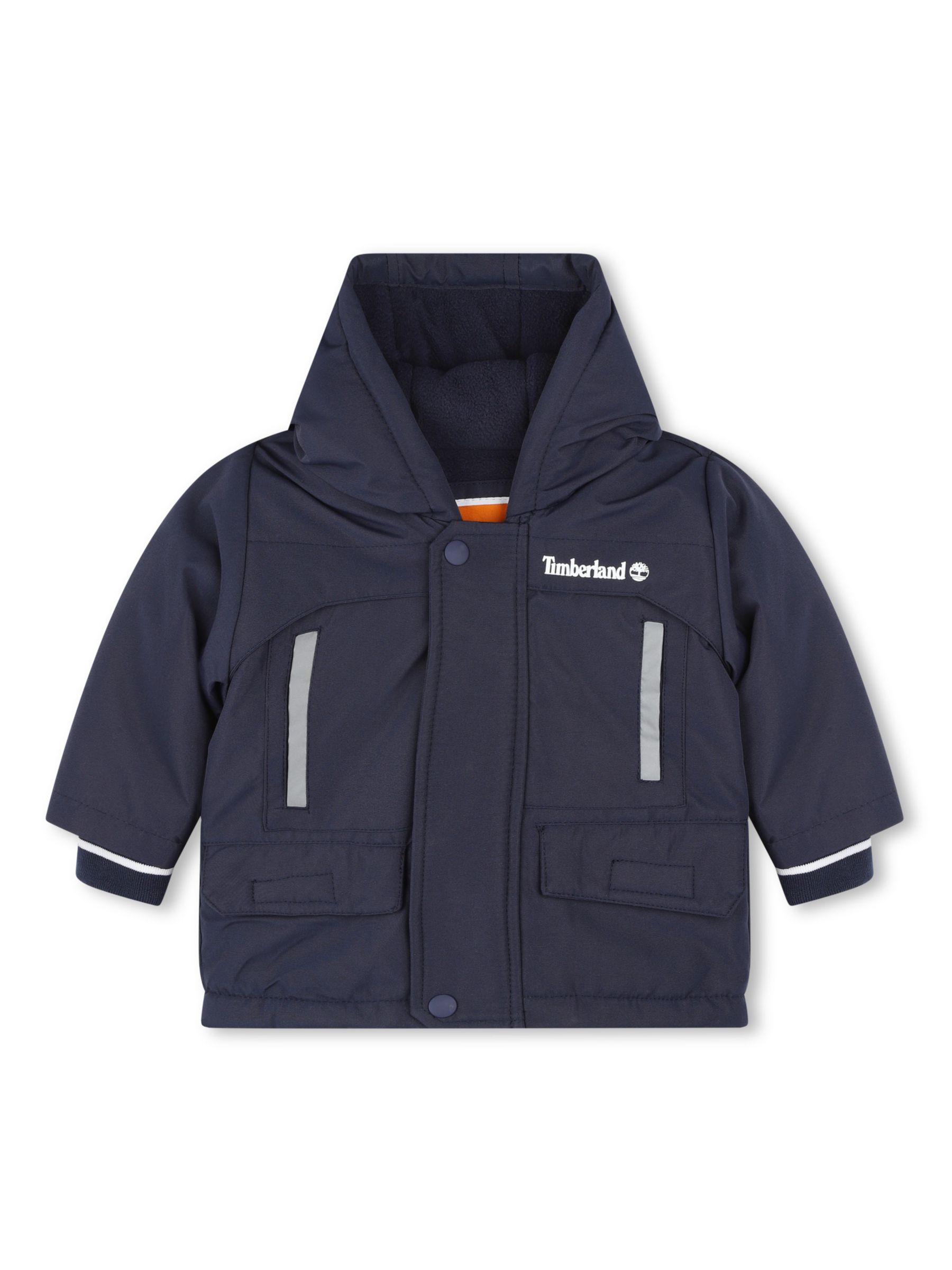 Timberland Baby Fleece Lined Parka, Navy, 4 years